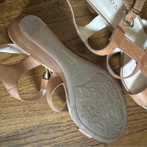 Franco Sarto Camel Strappy Sandals - Picture 3 of 3